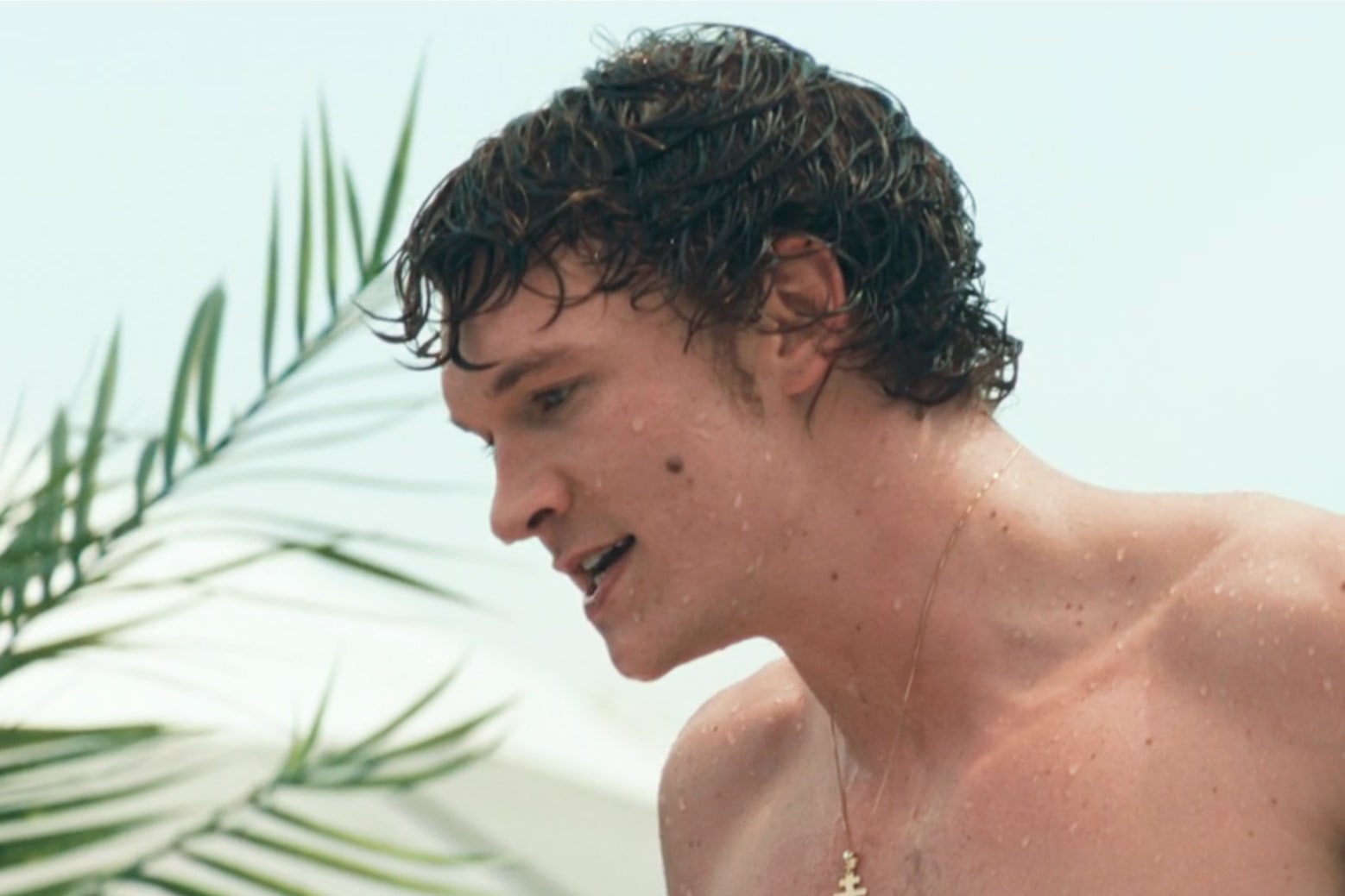 Ilya Rozanov shirtless and wet